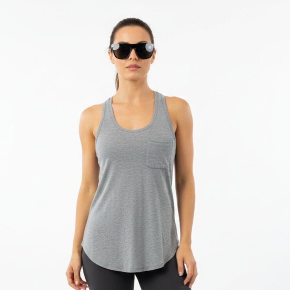 Lululemon Gray Sleeveless Racerback Athletic Sport Tank Top 6